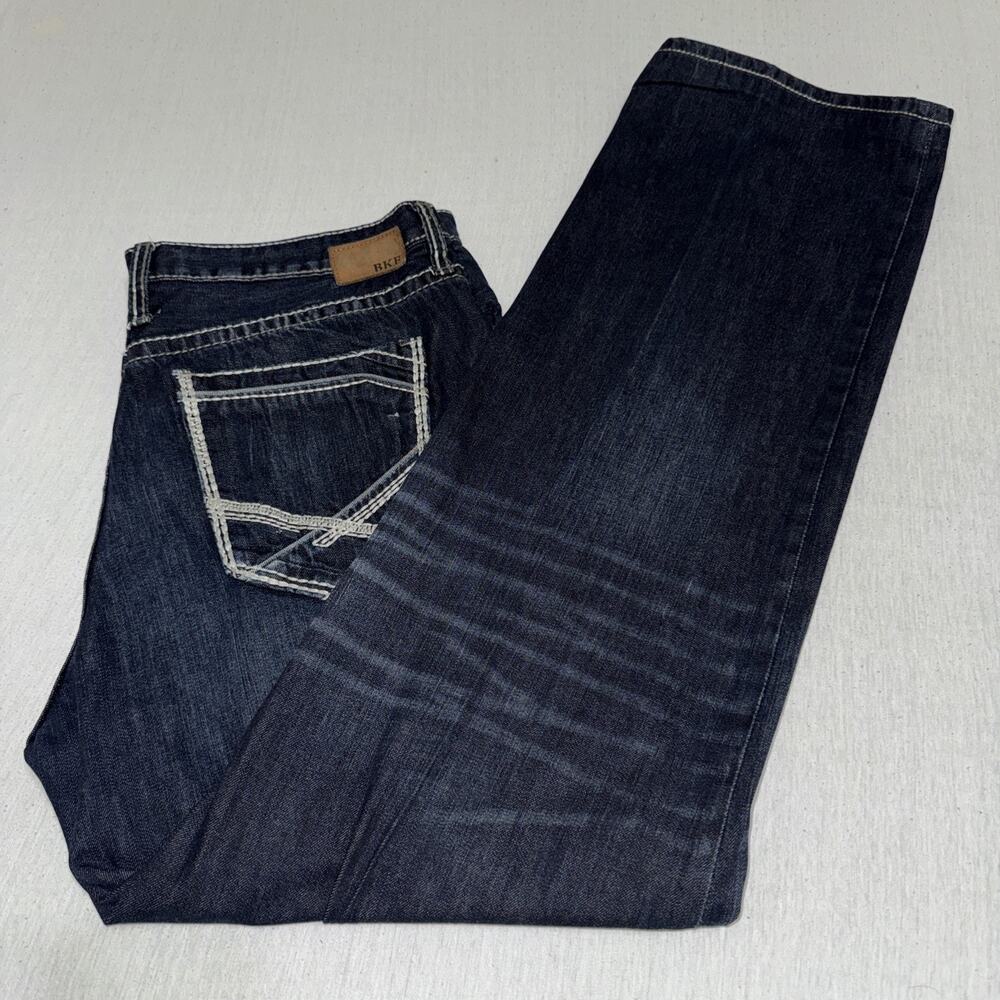 Buckle BKE Seth Straight Fit Jeans Stretch Denim 38XL Men 38x36 Blue Pants EUC